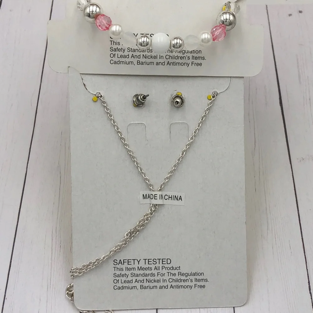 🌼 Girls Crown Necklace & Bracelet Set